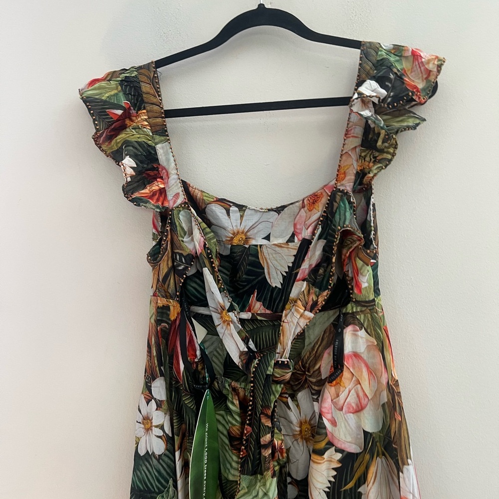 FARM Rio Green Tropical Floral Maxi Dress - Picture 13 of 16
